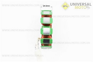 Статор магнето (генератора) (12 котушок роз'єм "тато 3+2"), 150см.куб. (d=88,5мм). Китай (Запчастини на мотоцикл з двигуном CG / UM3264-V30)