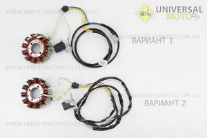 Статор магнето (генератора) (12 котушок роз'єм "тато 3+2"), 150см.куб. (d=88,5мм). Китай (Запчастини на мотоцикл з двигуном CG / UM3264-V30)