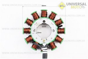 Статор магнето (генератора) (12 котушок роз'єм "тато 3+2"), 200см.куб. (d=93мм). JIALING (Запчастини на мотоцикл з двигуном CG / UM3264-V42)