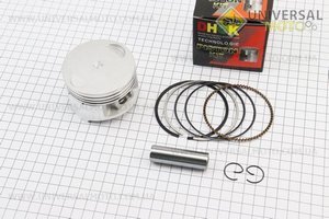 Поршень комплект CG300cc 70мм STD (висота 47,5мм, палець 16мм), тип 2. DHOK (Запчастини на мотоцикл з двигуном CG / UM3264-V48)