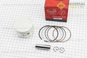 Поршневий комплект (поршень, кільця, палець) CG200см.куб. 63,5мм STD (висота 45мм, палець 15мм). MARATHON (Запчастини на мотоцикл з двигуном CG / UM3264-V75)