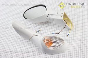 Viper - F50 Дзеркало лев, Прав. комплект БІЛІ. Китай (Запчастини на скутер / UM3285-V30)