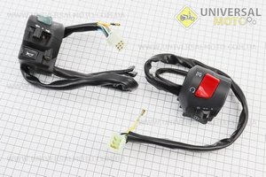 Viper - F1 / F50 Блок кнопок на кермі лівий + правий комплект, тип 2. Китай (Запчастини на скутер / UM3285-V46)
