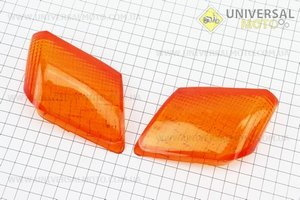 Yamaha JOG ARTISTIC "скло" - поворотів задніх комплект 2шт, жовті. Китай (Пластик на японський скутер / UM3290-V19)