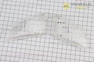 Honda DIO AF-18 "скло" - поворотів передніх комплект 2шт, прозорі. Китай (Пластик на японський скутер / UM3290-V27)