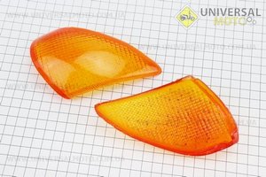 Yamaha JOG NEXT ZONE "скло" - поворотів задніх комплект 2шт, жовті. Китай (Пластик на японський скутер / UM3290-V81)