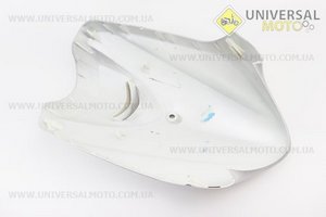 Yamaha JOG SA-36J / 39J пластик - передній верхній "дзьоб", СІРИЙ. Китай (Пластик на японський скутер / UM3297-V26)