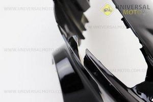 УЦІНКА Yamaha JOG NEXT ZONE пластик - кермо переднє "голова" (під дискові гальма), ЧОРНЕ (відламане кріплення, див. фото). Китай (Пластик на японський скутер / UM3298-V73)