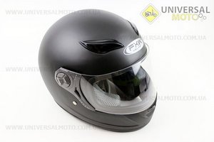 Шлем закрытый  HF-121 M- ЧЕРНЫЙ матовый