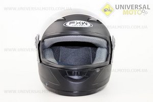 Шлем закрытый  HF-121 L- ЧЕРНЫЙ матовый