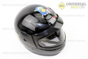 Шлем детский 109 - ЧЕРНЫЙ "миньоны"