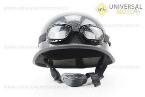 Шлем-каска BLD-130 "немец" S-КАРБОН + ОЧКИ