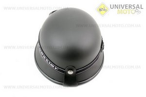 Шлем-каска BLD-130 "немец" S-ЧЕРНЫЙ матовый + ОЧКИ