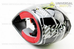 Шлем кроссовый HF-117 M-черный "MONSTER"