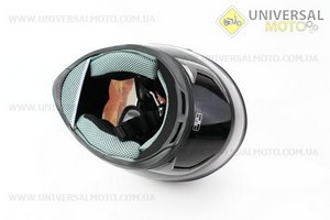 Шолом інтеграл, закритий HF-122 M, ЧОРНИЙ глянець. FXW (Шоломи / UM3301-V99)