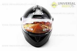 Шолом інтеграл, закритий HF-122 M, ЧОРНИЙ глянець. FXW (Шоломи / UM3301-V99)