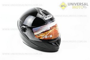 Шолом інтеграл, закритий HF-122 M, ЧОРНИЙ глянець. FXW (Шоломи / UM3301-V99)