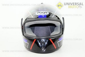 Шлем закрытый HF-150 S- ЧЕРНЫЙ Q155