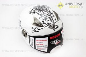 Шлем открытый HD306 Aloha M - БЕЛЫЙ