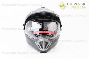 Шлем кроссовый FF103 Solid S - ЧЕРНЫЙ матовый