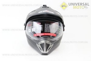 Шлем кроссовый FF103 Solid M - ЧЕРНЫЙ матовый