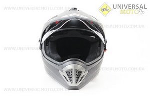 Шлем кроссовый FF103 Solid L - ЧЕРНЫЙ матовый