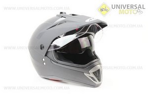 Шлем кроссовый FF103 Solid XL - ЧЕРНЫЙ матовый