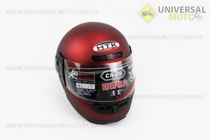 Шлем закрытый HK-221 - Красный матовый + воротник. HTK (Шлем / UM3305-V41)