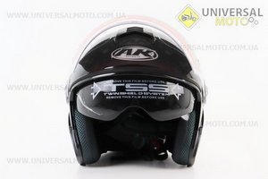 Шолом відкритий+окуляри AK-720, ЧОРНИЙ. AK (Шоломи / UM3307-V12)