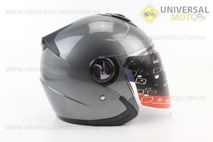 Шолом відкритий+окуляри AK-720, СІРИЙ. AK (Шоломи / UM3307-V15)