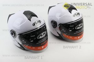 Шолом відкритий+окуляри AK-720, БІЛИЙ. AK (Шоломи / UM3307-V16)