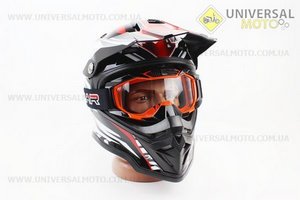 Окуляри кросові / ендуро / АТV, оранжево-чорні MJ-1015. VEMAR (Екіпіровка / UM3307-V64)