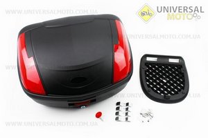 Кофр великий (пластмасовий) 550*420*320мм, кріплення швидкознімне, чорний матовий YM-0889. YUNMING (Шоломи / UM3308-V87)