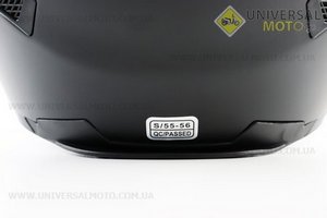 Шолом інтеграл, закритий+окуляри BLD-М61 S (55-56см), ЧОРНИЙ матовий. BLD (Шоломи / UM3309-V33)