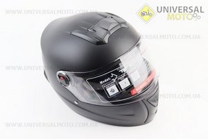 Шолом інтеграл, закритий+окуляри BLD-М61 S (55-56см), ЧОРНИЙ матовий. BLD (Шоломи / UM3309-V33)