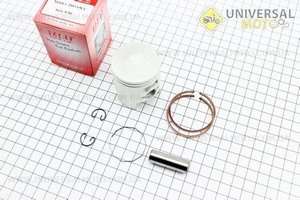 Поршень, кольца, палец комплект Honda DIO65 43мм + 0,50 (палец 12мм). MSU (Скутер Honda DIO \ UM3310-V93)