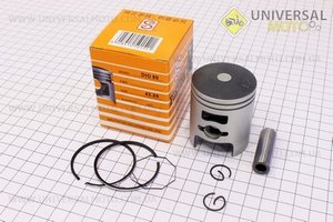 Поршень, кольца, палец комплект Honda DIO65 43мм + 0,25 желтая коробка (палец 12мм). SEE (Скутер Honda DIO \ UM3311-V67)