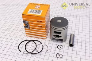 Поршень, кольца, палец комплект Honda DIO65 43мм + 0,50 желтая коробка (палец 12мм). SEE (Скутер Honda DIO \ UM3311-V68)