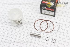 Поршень, кольца, палец комплект Suzuki AD65/LETS 44мм + 0,75, Тайвань (палец 10мм). Mototech (Скутер Suzuki Address 50 \ UM3311-V72)