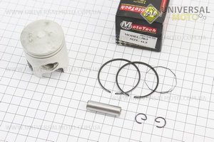 Поршневий комплект (поршень, кільця, палець) Yamaha JOG65 3KJ 44мм +0,50 (палець 10мм) Тайвань. Mototech (Запчастини до японського скутера / UM3311-V77)
