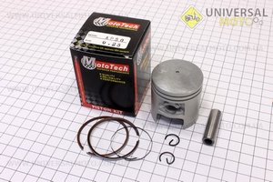 Поршневий комплект (поршень, кільця, палець) Suzuki AD50/LETS 41мм +0,25 (палець 10мм) Тайвань. Mototech (Запчастини до японського скутера / UM3311-V97)