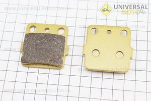 Гальмівні колодки (дискові) Honda ATC 250R / TRX 250 / TRX 420; KAWASAKI KX 80 / KX 100; HUSQVARNA CR 125; YAMAHA-YFS 200; SUZUKI RM100K3, комплект жовті. YONGLI (Запчастини до японського скутера / UM3314-V63)