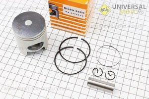 Поршень, кольца, палец комплект Honda DIO ZX65 44мм + 0,25 желтая коробка (палец 12мм). SEE (Скутер Honda DIO \ UM3318-V85)