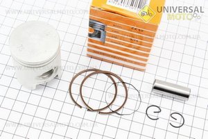 Поршень, кольца, палец комплект Honda DIO ZX50 40мм + 0,75 желтая коробка (палец 12мм). SEE (Скутер Honda DIO \ UM3318-V89)