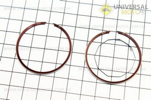 Кільця поршневі Honda DIO50 39мм +0,25 (замки внутрішні). MSU (Запчастини до японського скутера / UM3319-V39)