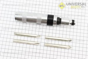 Викрутка ударно-поворотна з насадками, набір 5 предметів, тип 2. Китай (Мотоінструмент / UM3321-V51)