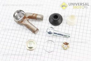 Кульова опора "вилка" розбірна, комплект 7 деталей, тип 1. Китай (Запчастини на квадроцикли / UM3352-V10)