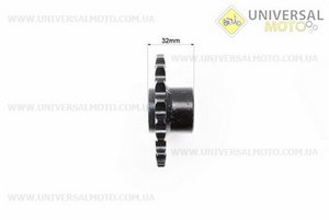 Звезда приводная задняя шлицевая 428-19T (втулка диаметром 25мм, длинной 38мм). Китай (Квадроцикл / UM3352-V29)