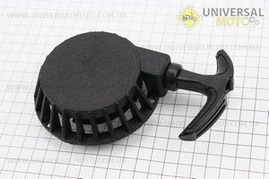 ATV дитячий - Кришка двигуна з ручним стартером в зборі (метал "чорний"), тип. 3. Китай (Запчастини на квадроцикли / UM3353-V13)