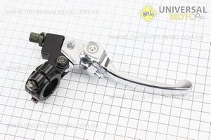 Важіль керма лівий з кріпленням (зчеплення) відкидний "хром". Китай (Запчастини на квадроцикли / UM3353-V16)